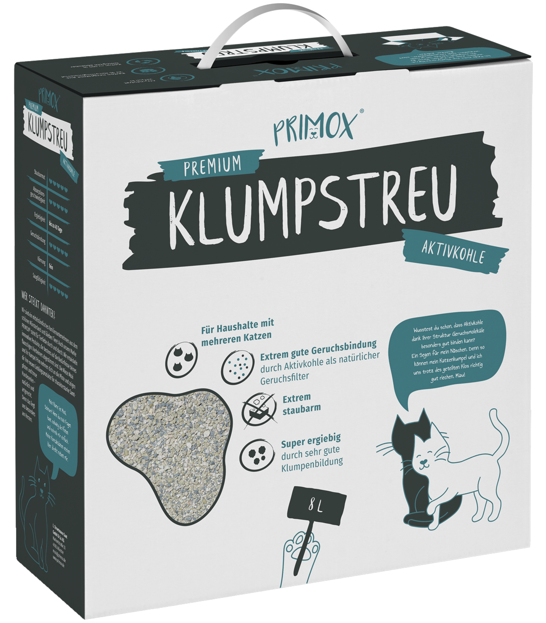 8L Primox Premium Klumpstreu Aktivkohle