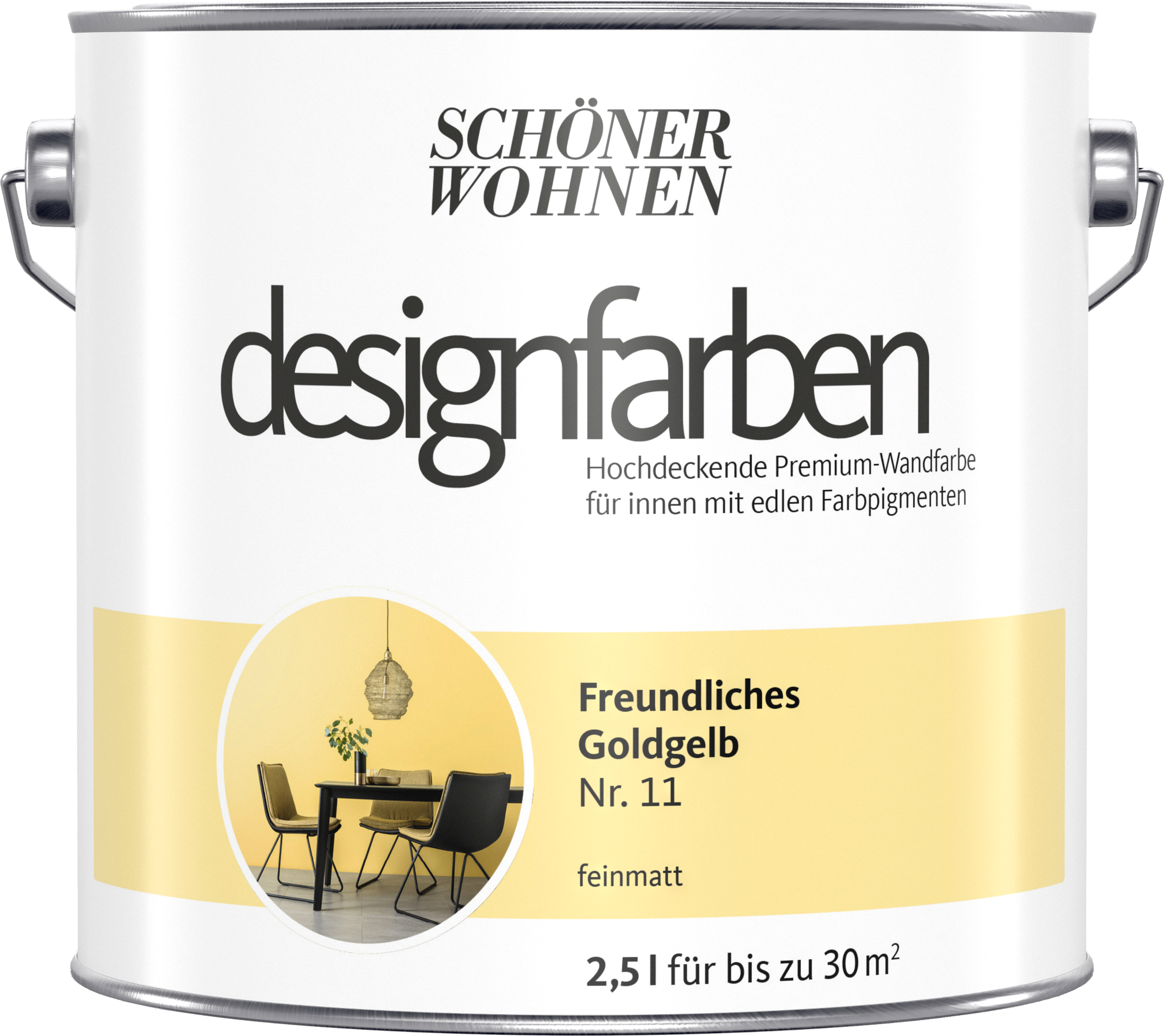 2,5L Schöner Wohnen Designfarbe Freundliches Goldgelb 11