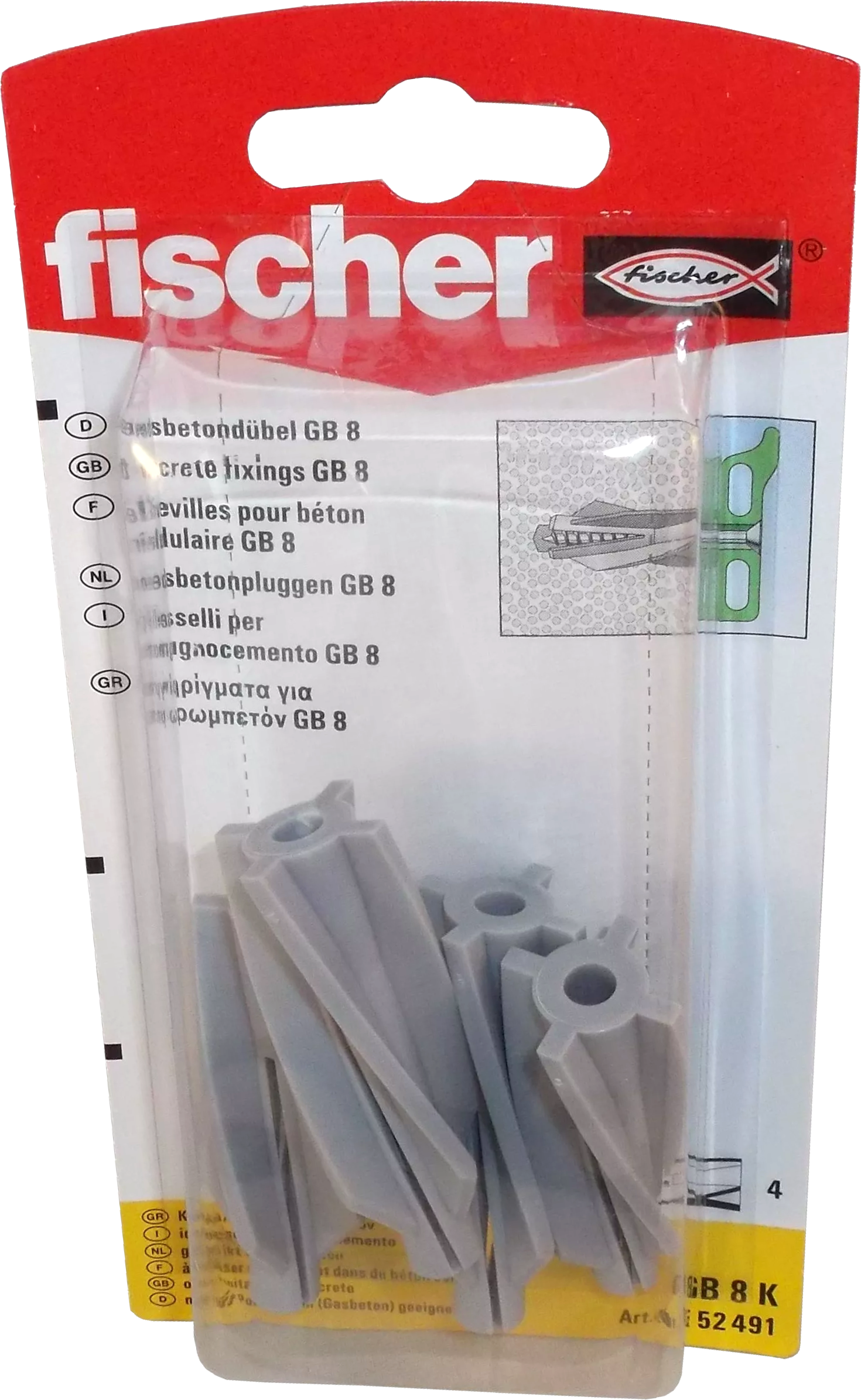 Fischer Gasbetondübel GB 8K