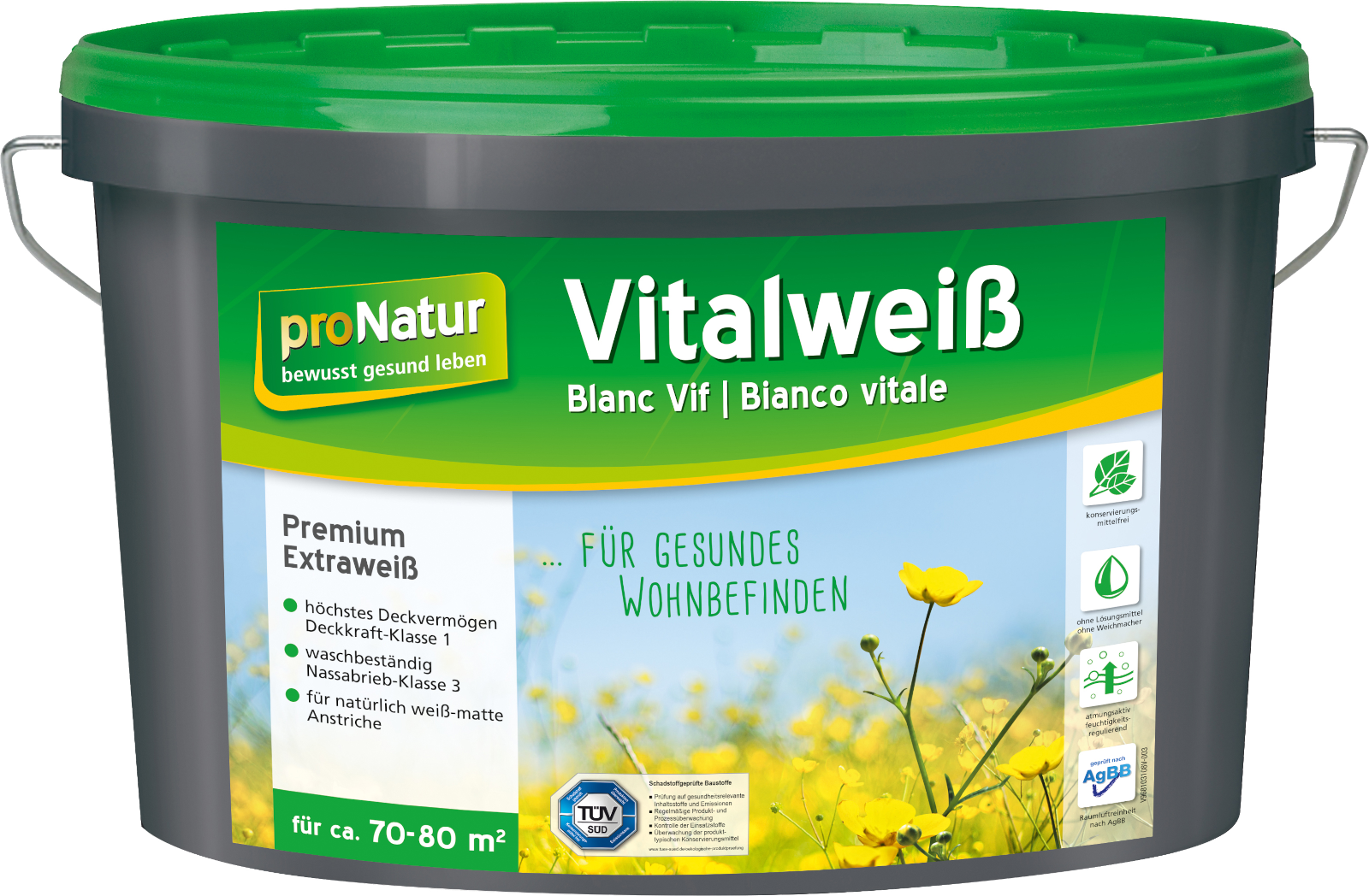 10L proNatur Vitalweiß Premium-Weiß aus der Natur