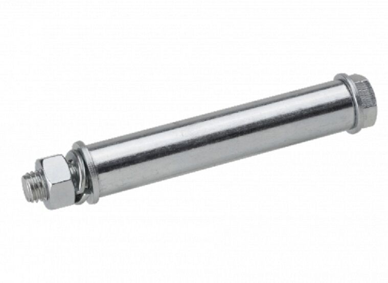 Achse für Schubkarrenräder 102mm, M12x130mm