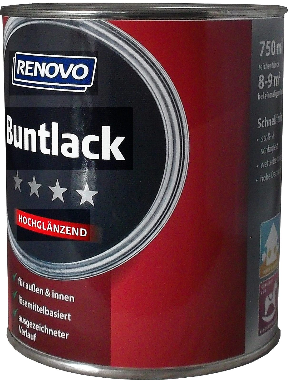 750ml Renovo Hochglanzlack silbergrau Nr.7001