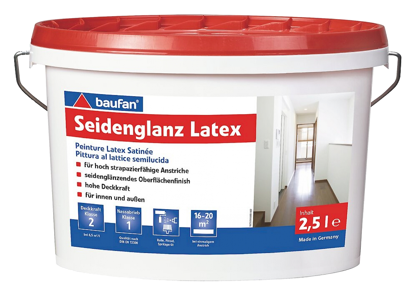 2,5L BAUFAN Extra Seidenglanz Latex E.L.F.