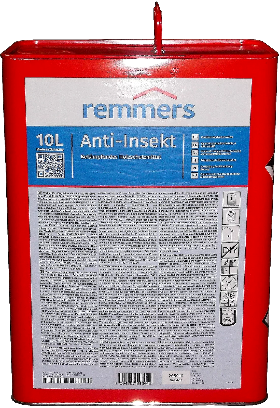 10L Remmers Anti-Insekt Farblos