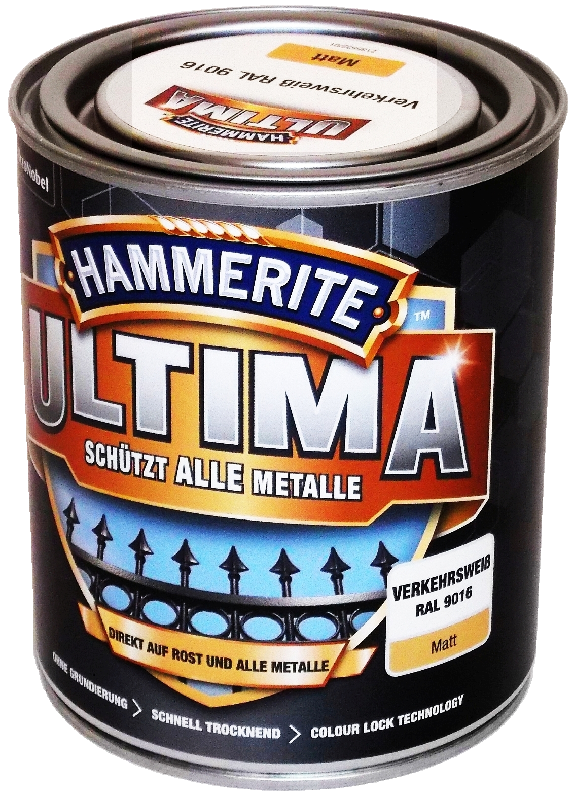 750ml Hammerite ULTIMA MSL matt Verkehrsweiß