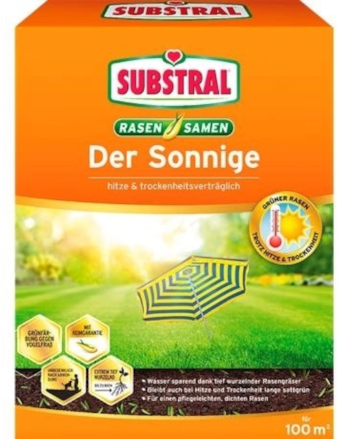 2,25kg SUBSTRAL Rasensamen Der Sonnige