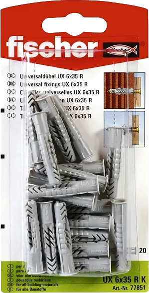 Fischer Universaldübel UX 6X35 RK