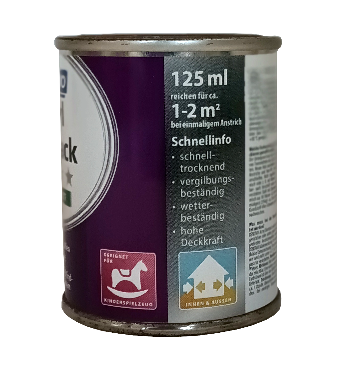 125ml Renovo Acryl 2in1 Buntlack seidenmatt Nr.1028 melonengelb