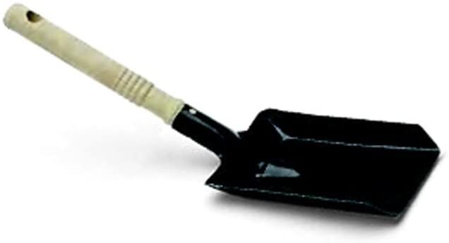 Kohleschaufel, Asche, Metall schwarz lackert 11 cm