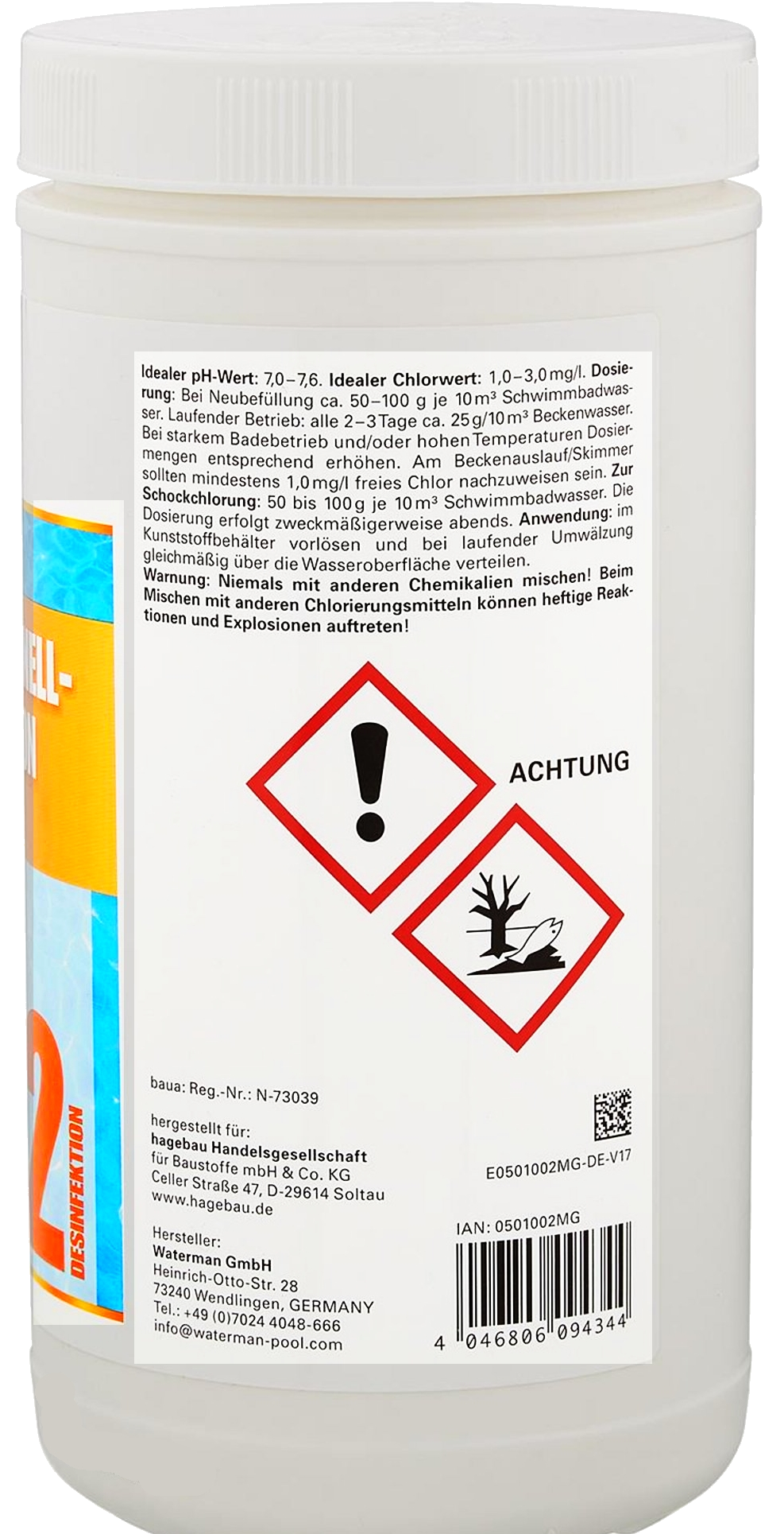 1,2 Mr.Gardener Chlor-Schnelldesinfektion