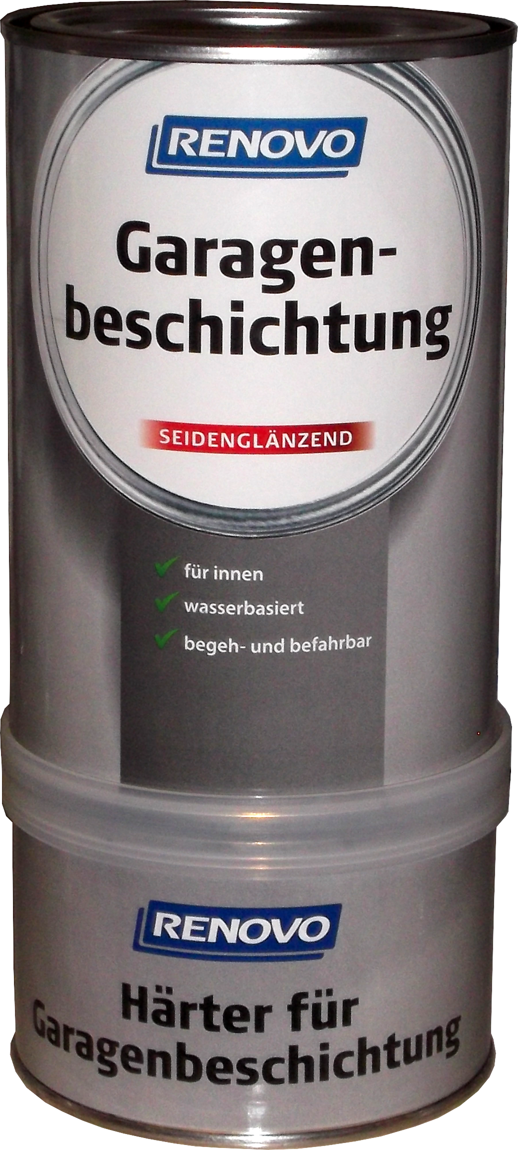 1kg Renovo 2K Garagenbeschichtung steingrau
