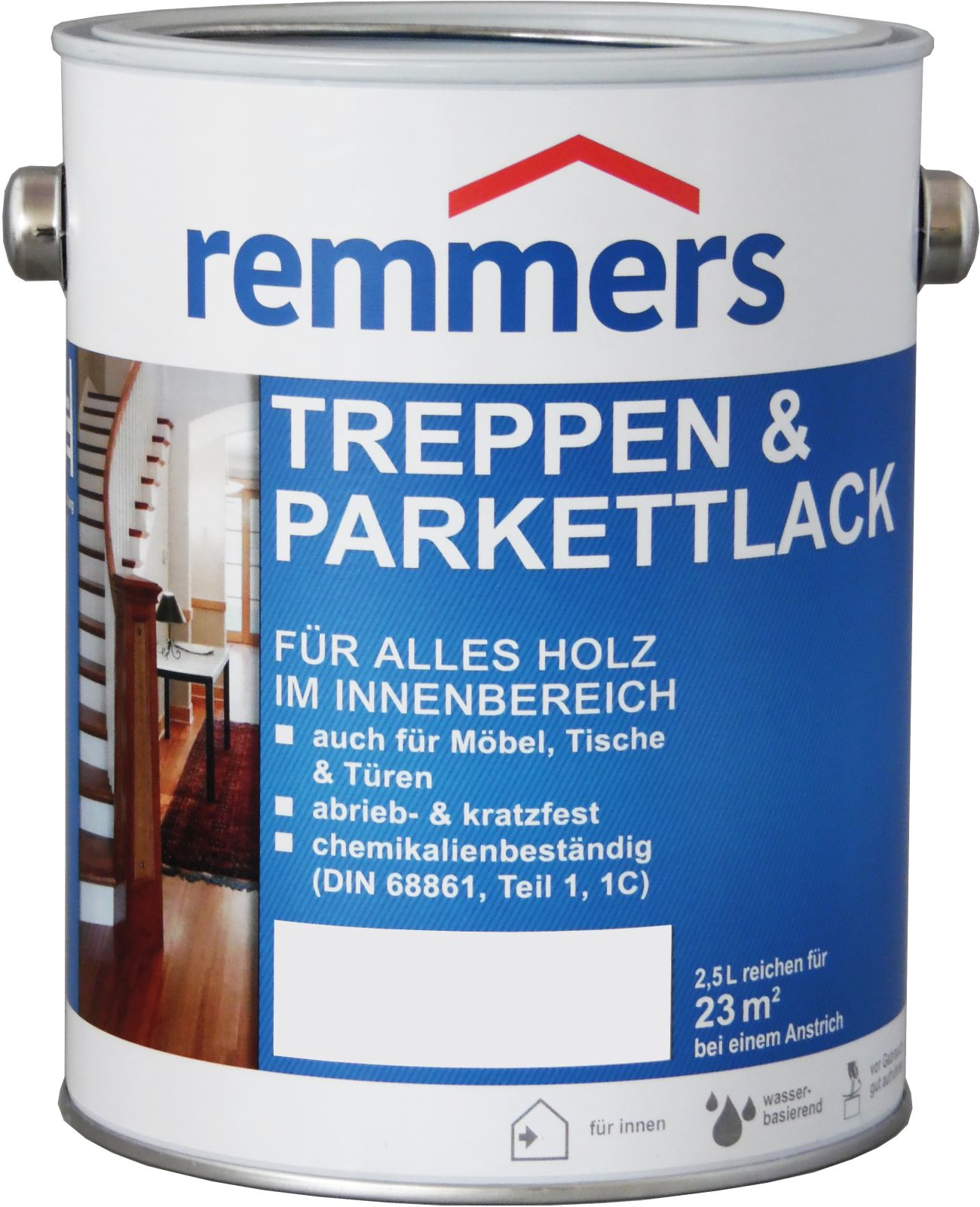 2,5L Remmers Treppen+Parkettlack farblos seidenmat