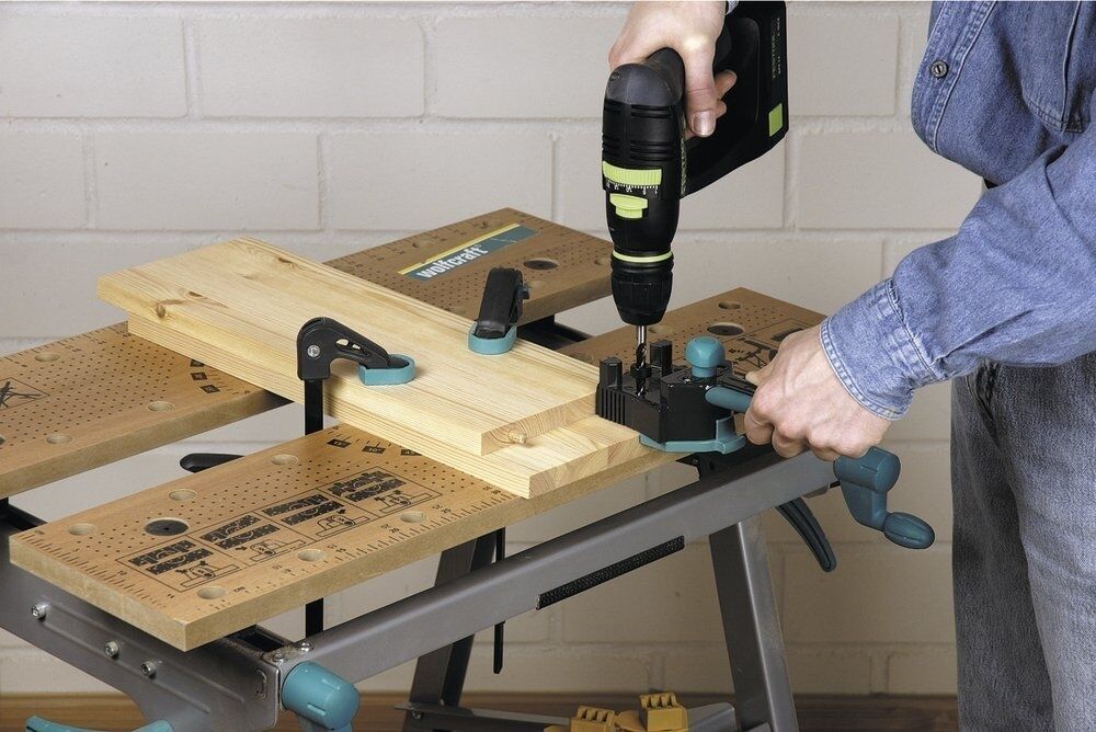 wolfcraft Meisterdübler Universal-Dübelhilfe