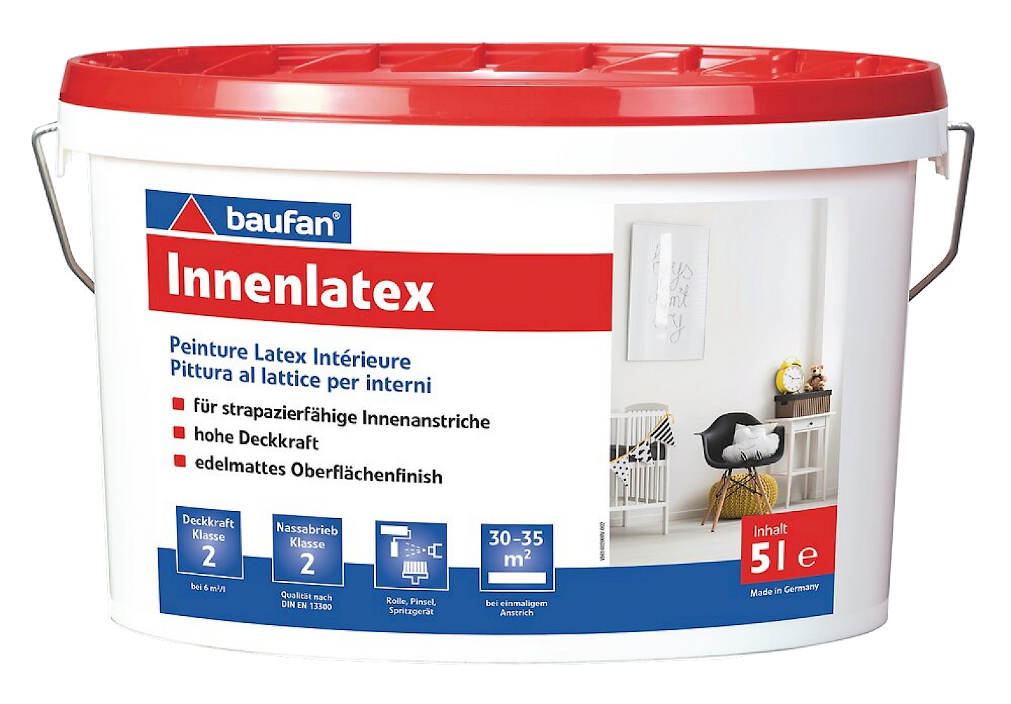 5L Baufan Innenlatex weiß