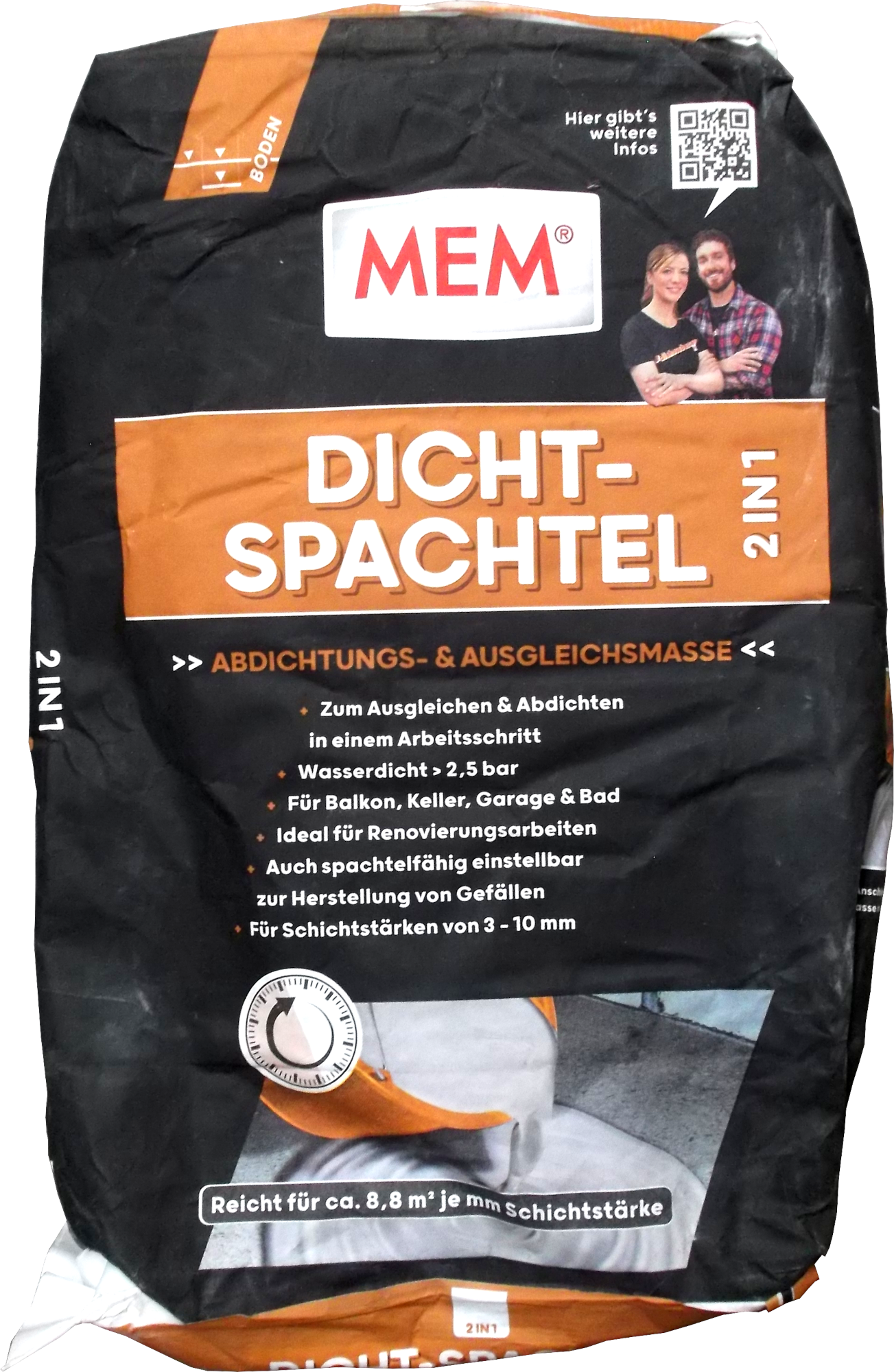 15kg MEM Dicht-Spachtel 2in1