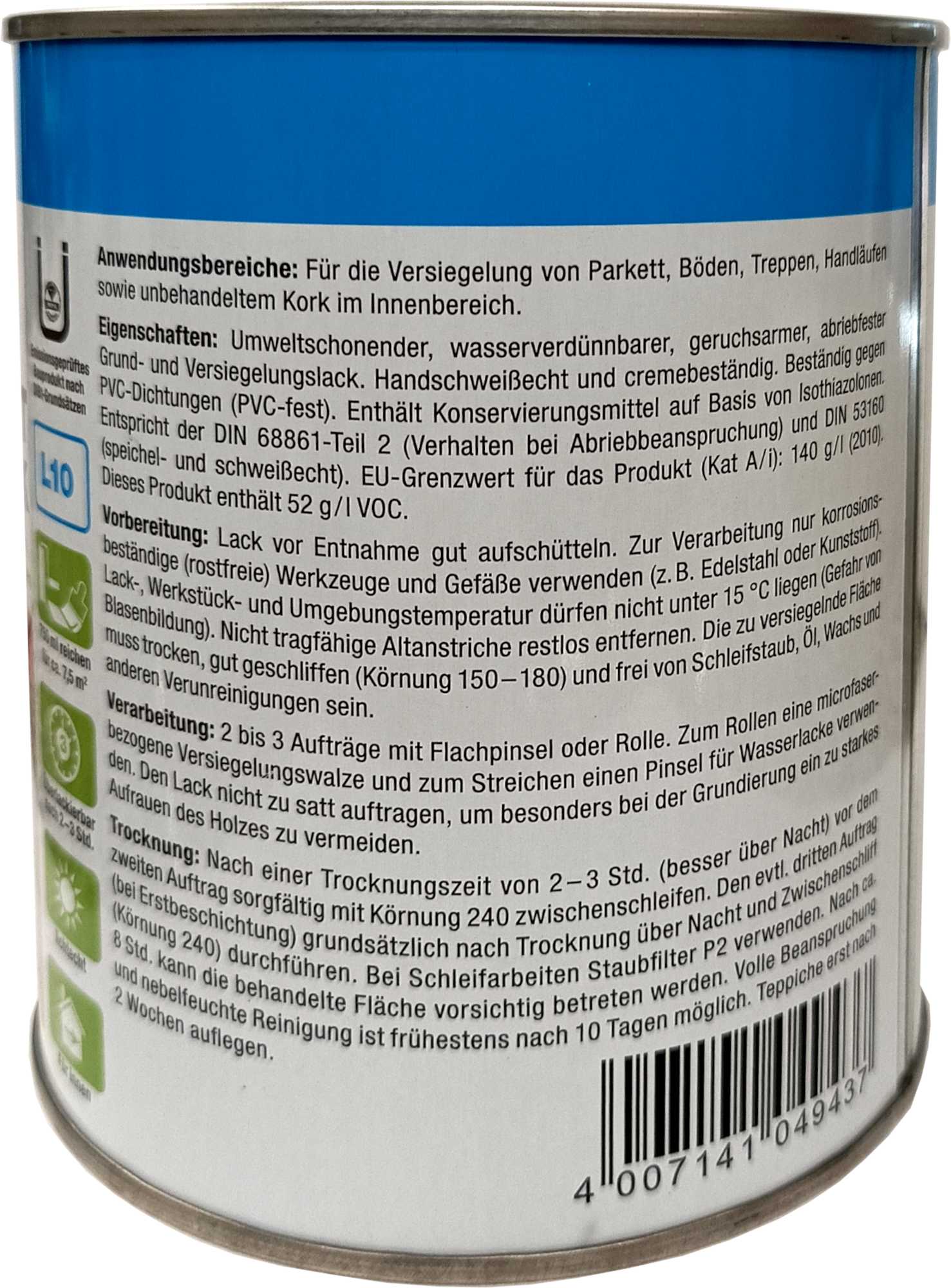750ml Clou Treppen- und Parkettversiegelungslack
