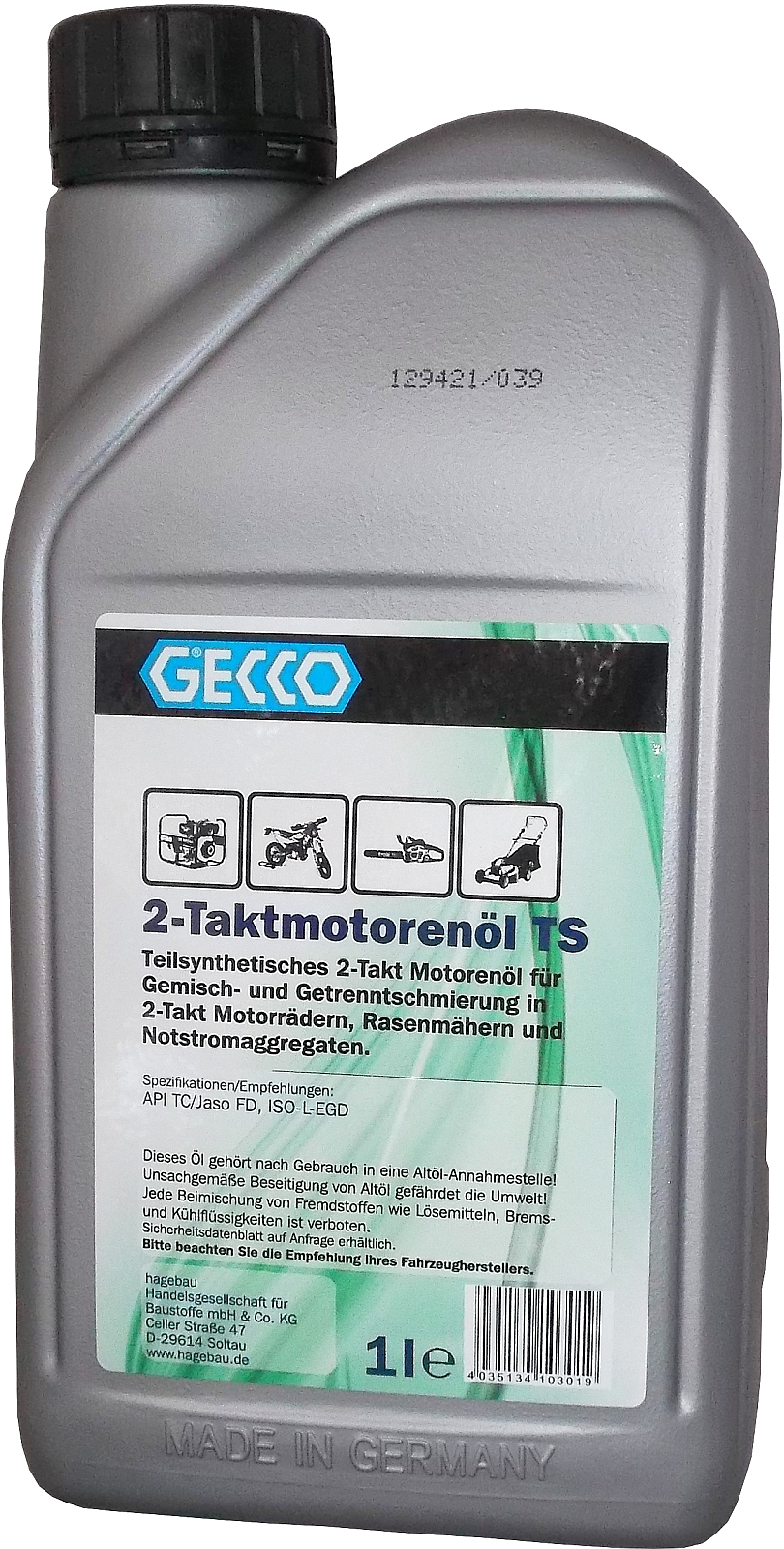 1l Gecco Zweitaktöl TS Mischöl