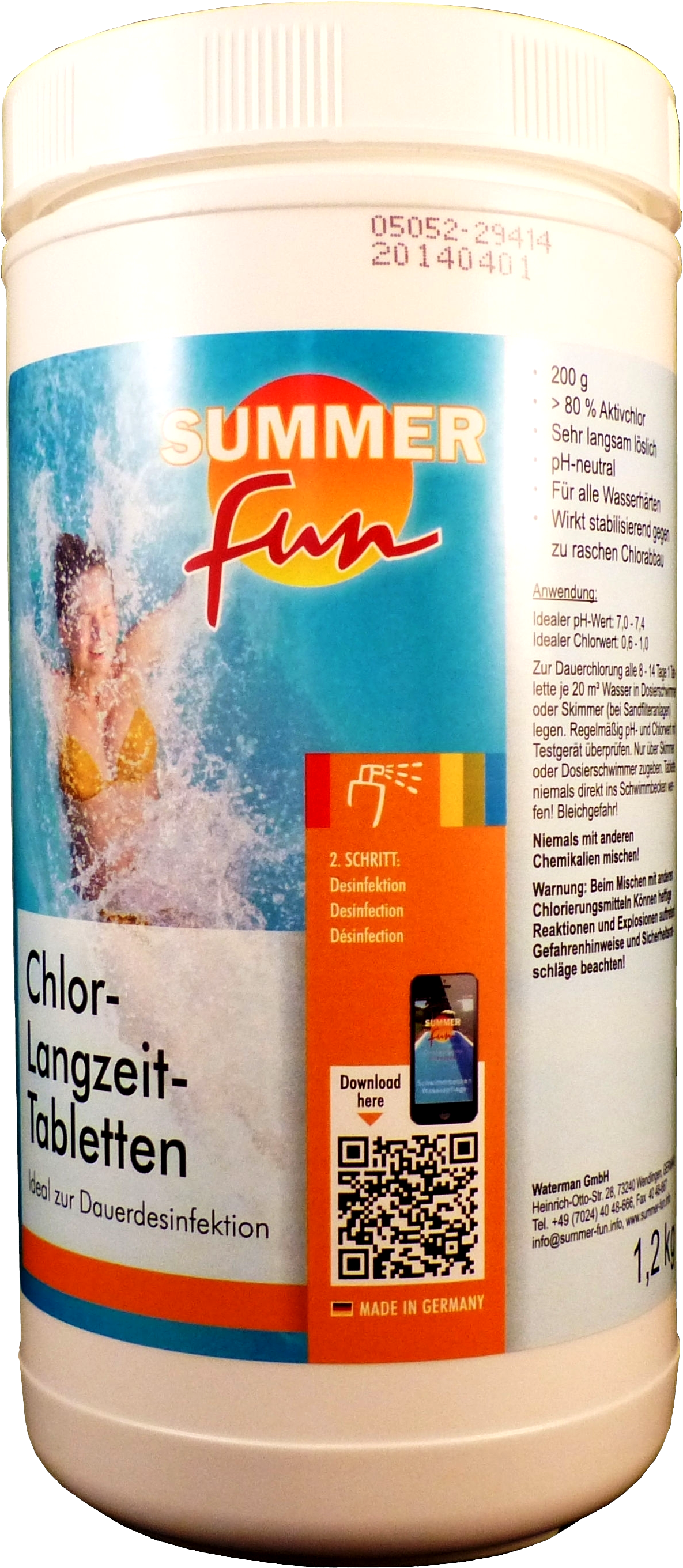 1,2kg Chlor-Langzeit Tabletten