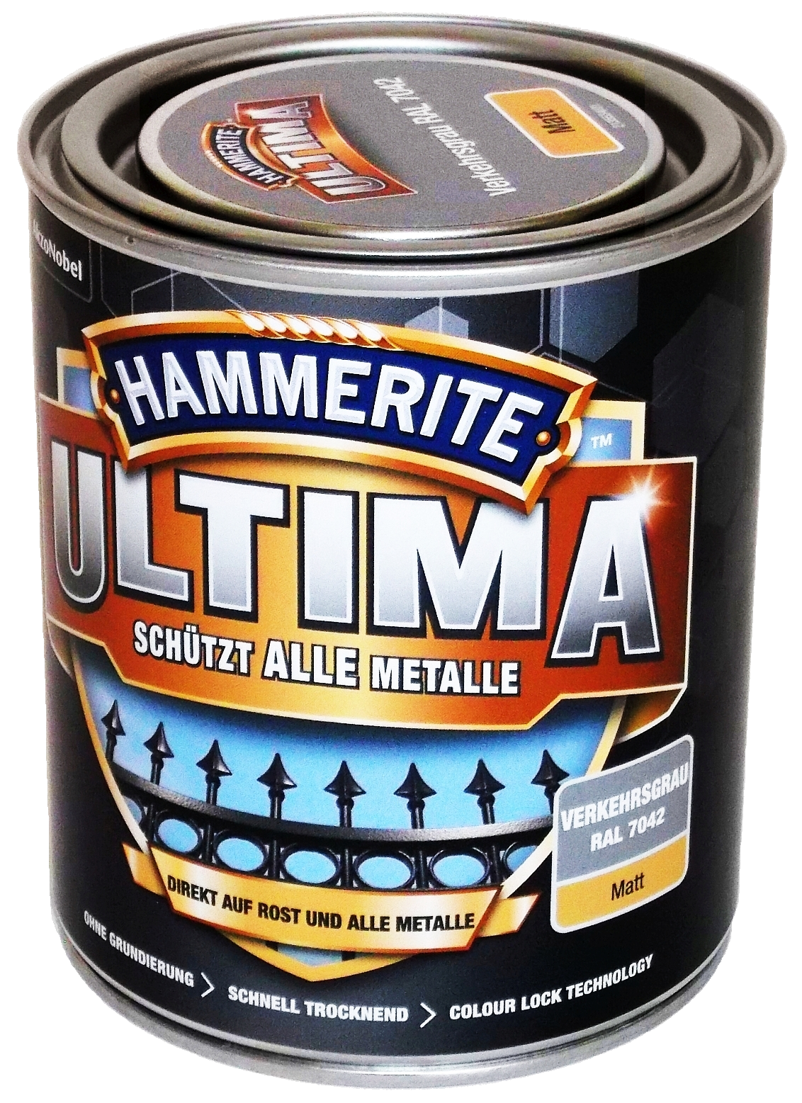 750ml Hammerite ULTIMA MSL matt Verkehrsgrau