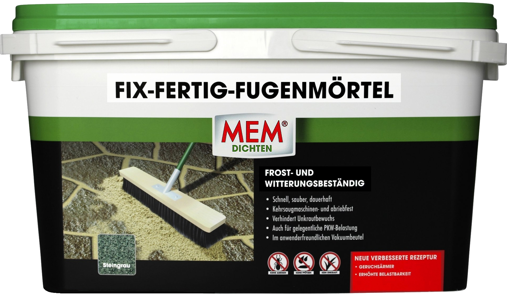 25kg MEM Fix-Fertig-Fugenmörtel steingrau