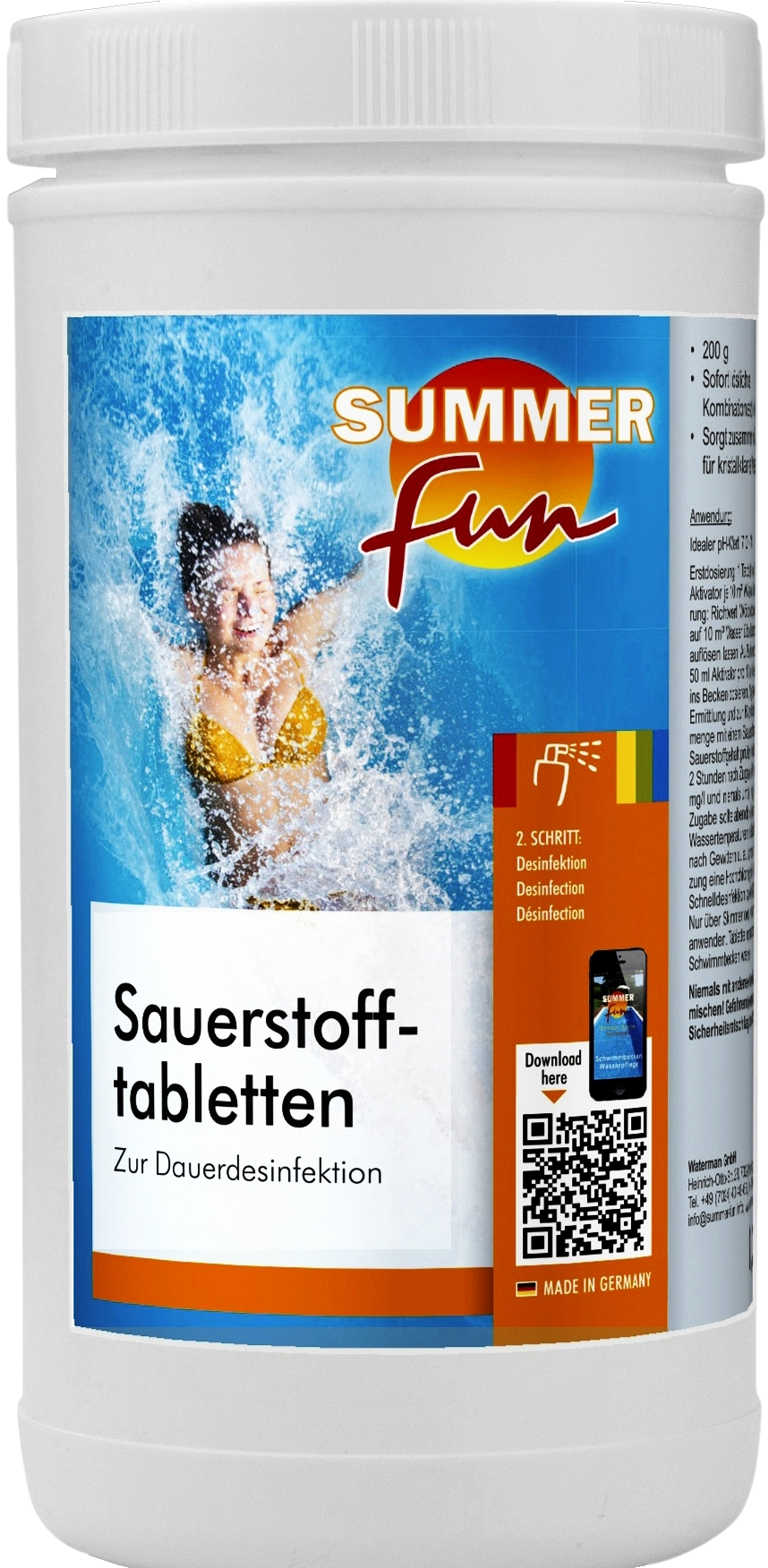 1,2kg Sauerstofftabletten Summer Fun