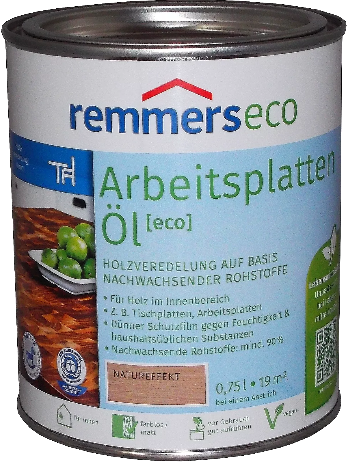 750ml Remmers eco Arbeitsplatten-Öl Natureffekt