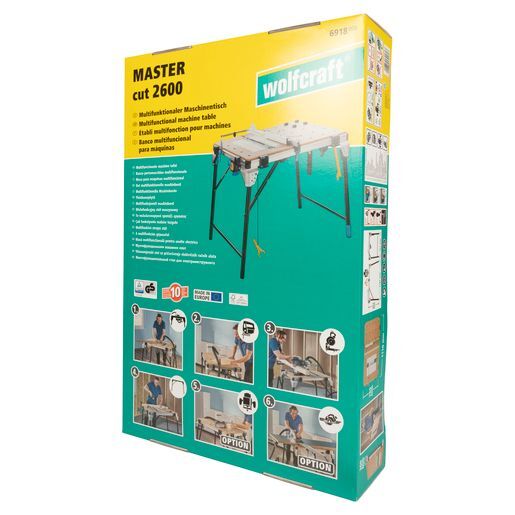 wolfcraft 1 MASTER cut 2600 Maschinentisch EU