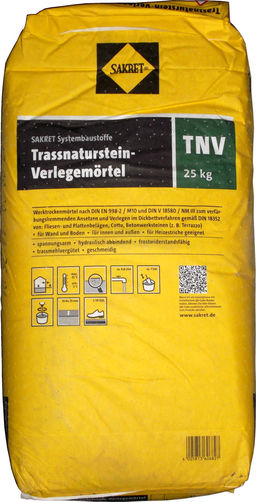 25kg Trass-Naturstein-Verlegemörtel TNV