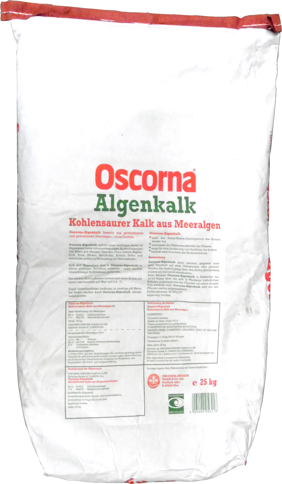 25kg OSCORNA Cohrs-Algenkalk aus Meeresalgen