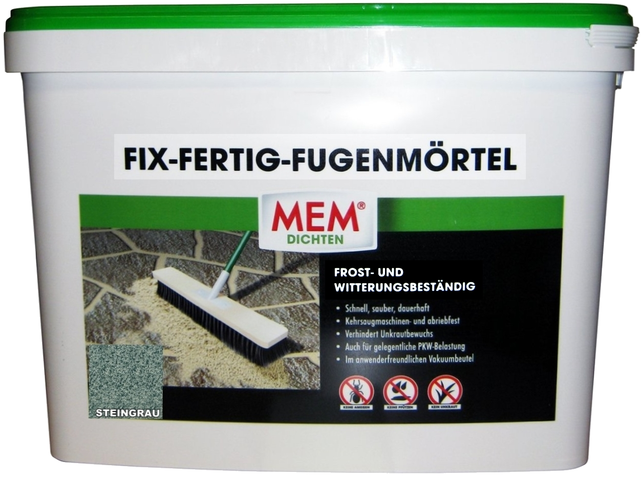 12,5kg MEM Fix-Fertig-Fugenmörtel steingrau