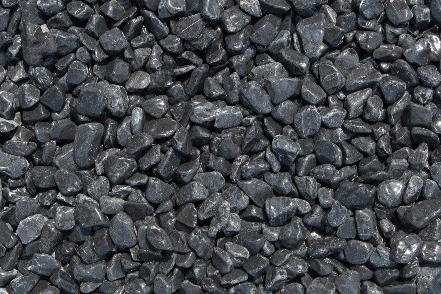 25Kg SCHERF-Marmor Zierkies Ebano-Schwarz 15-25mm