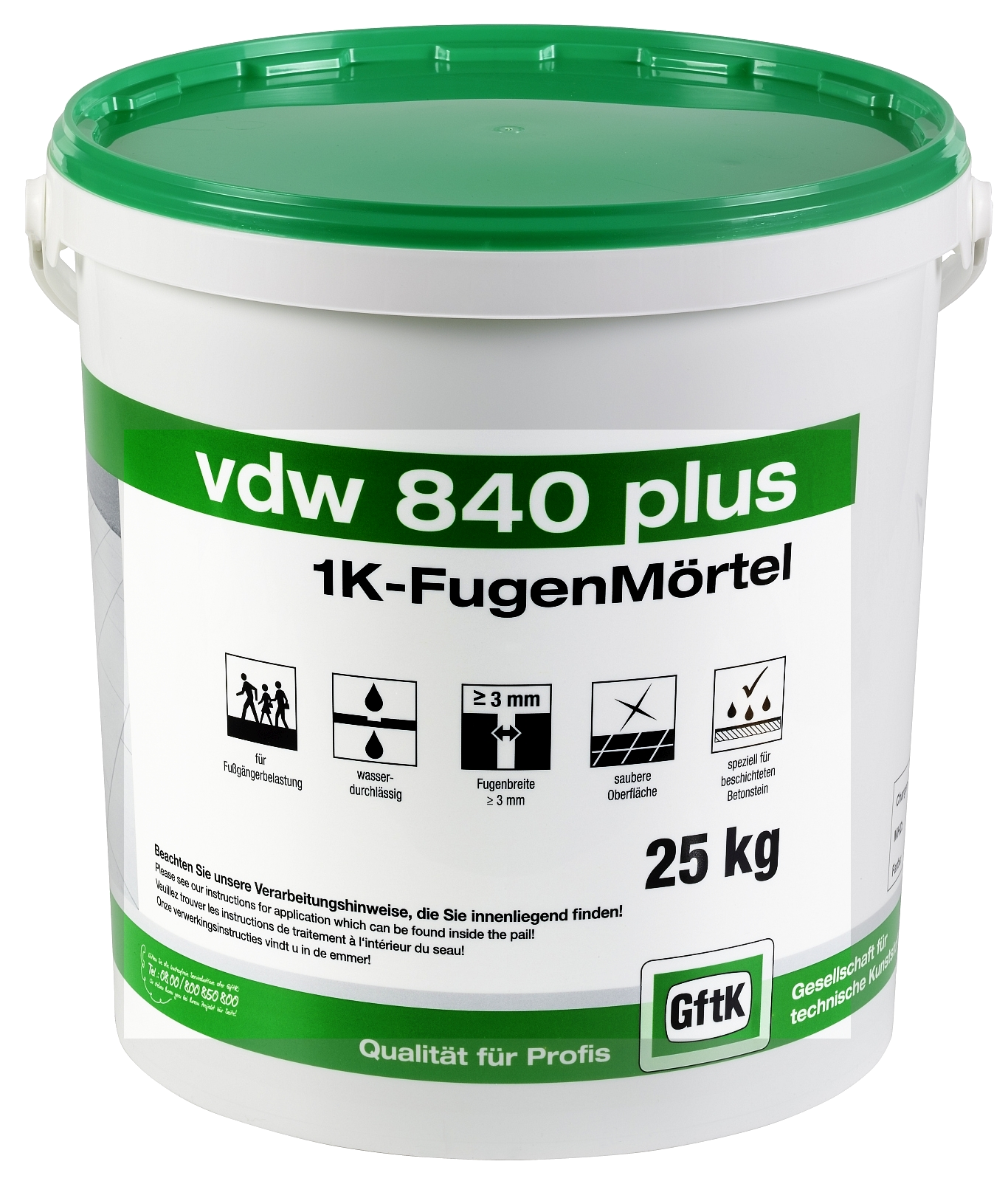 25kg Pflasterfugenmörtel vdw 840 plus NATUR
