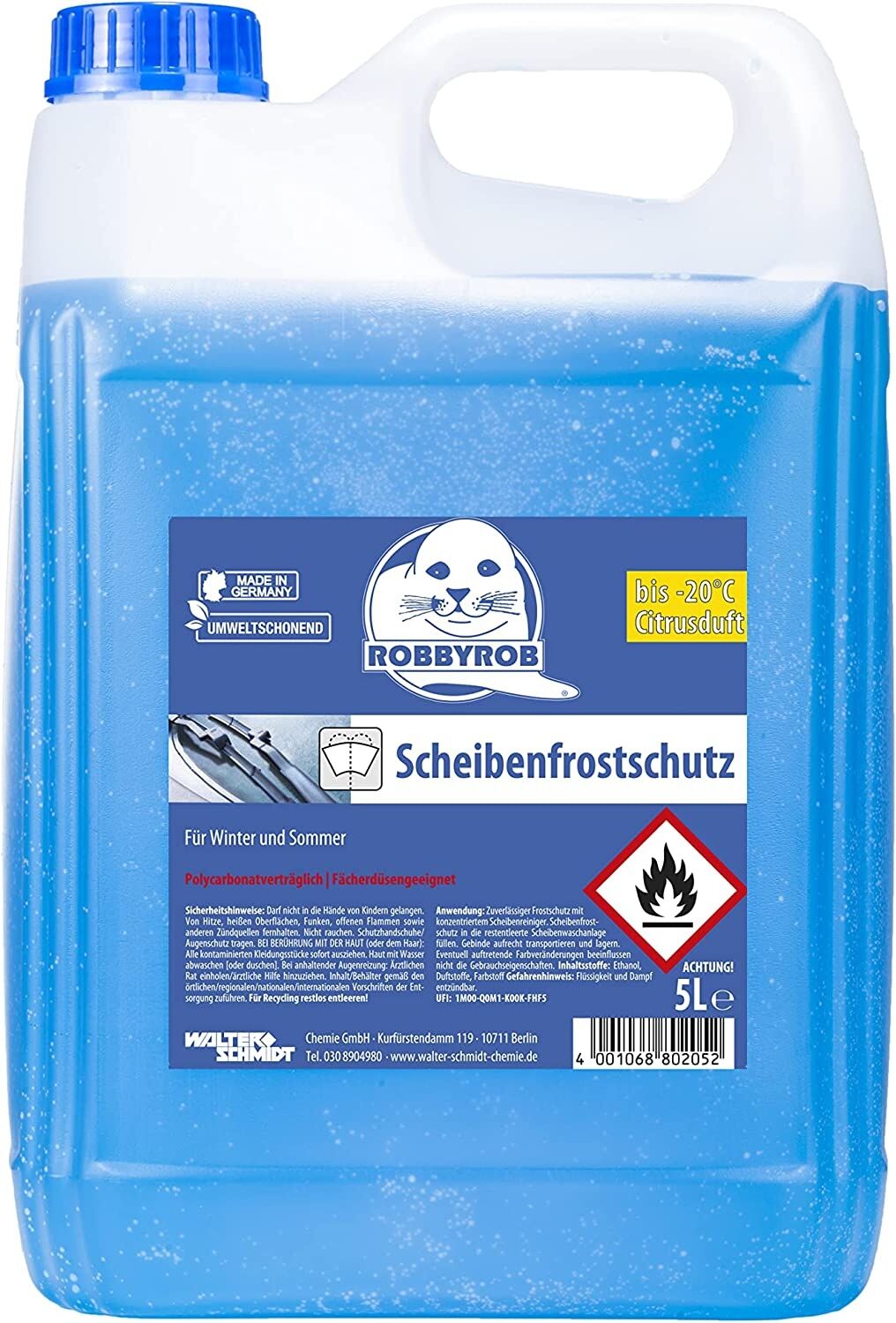 5L RobbyRob Klarblick für Scheibenwaschanlage bis -20°