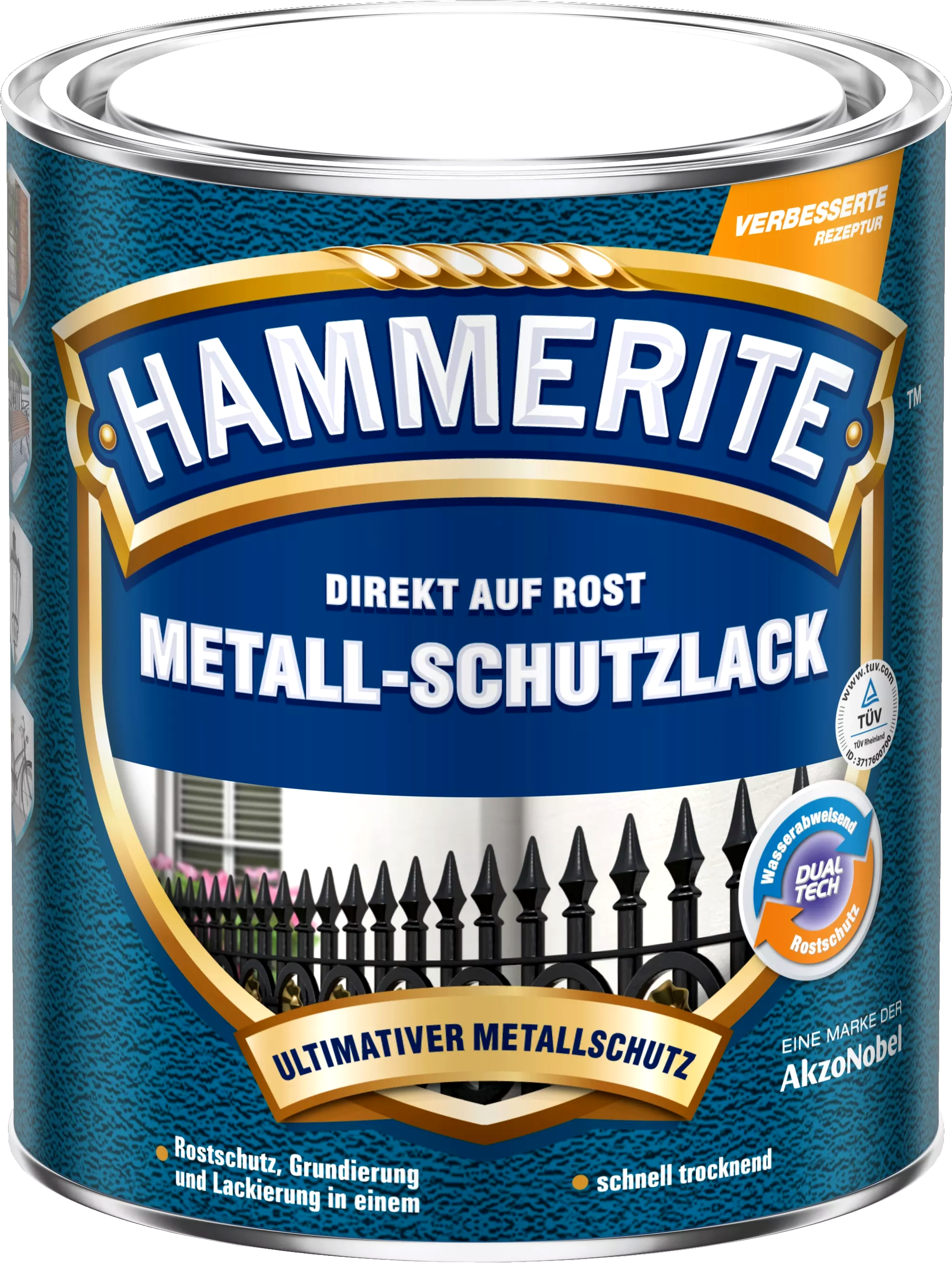 250ml Hammerite Struktur-Effekt silbergrau