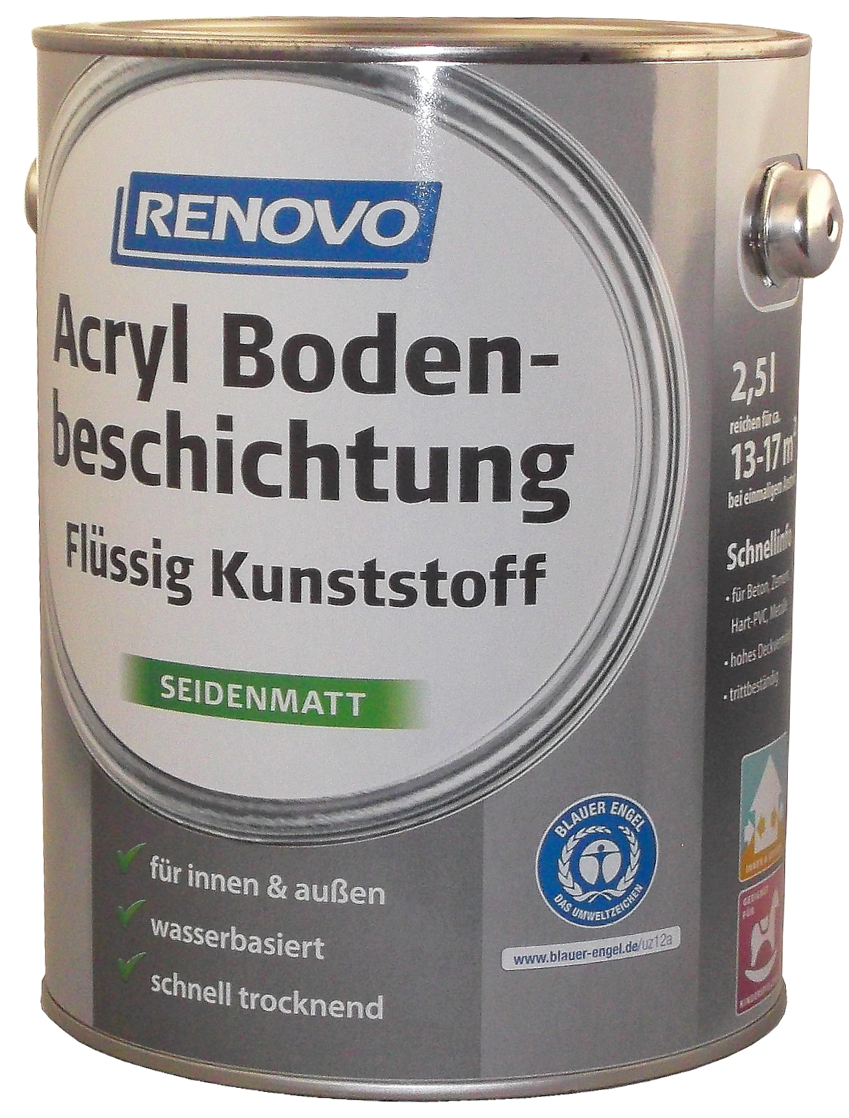 750ml Renovo Acryl - Bodenbeschichtung oxidrot