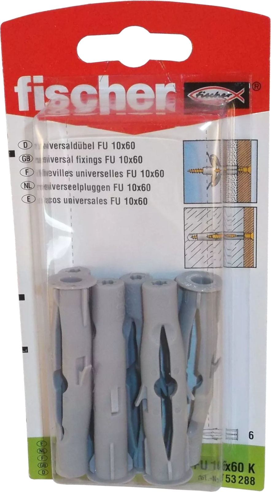 Universaldübel FU 10x60 K