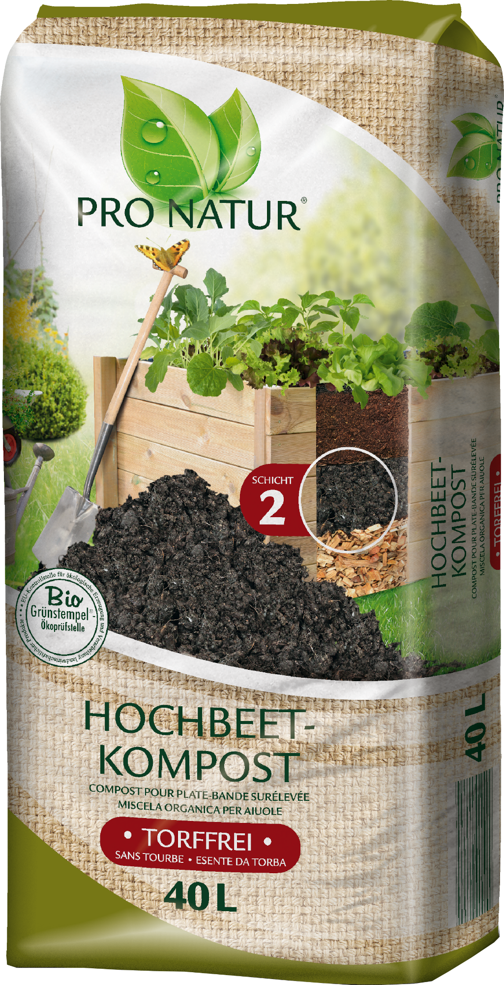 40L ProNatur Hochbeetkompost
