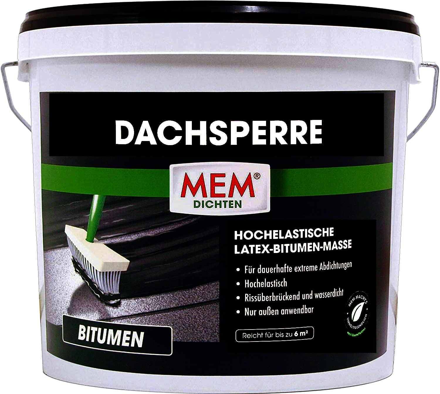 12 Liter MEM Dach-Sperre Bitumen Latex Emulsion
