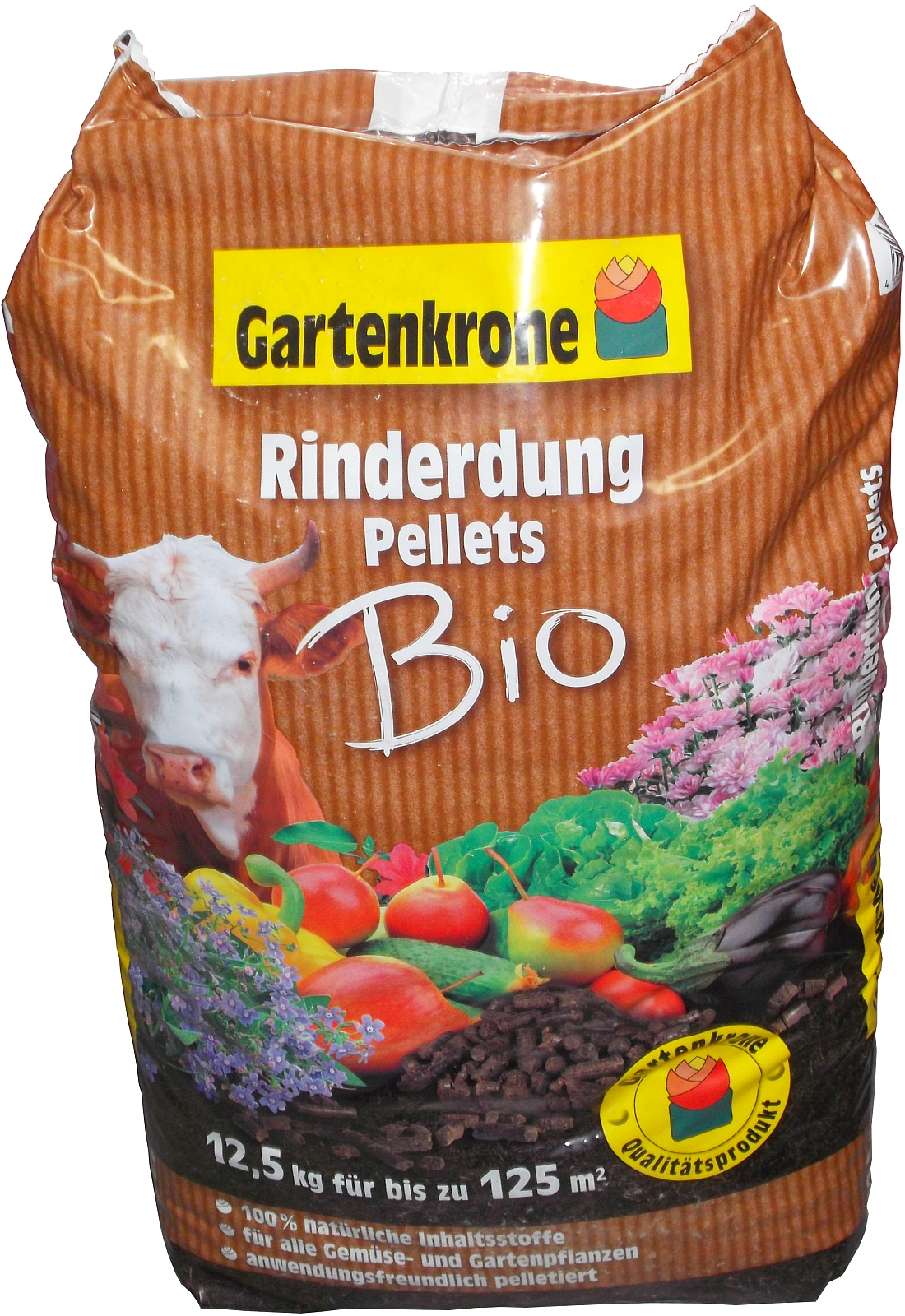 12,5kg Gartenkrone BIO Rinderdung Pellets