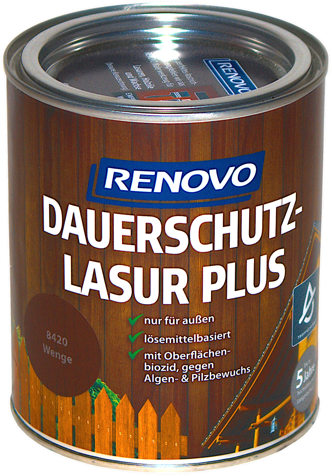 750ml Renovo Dauerschutzlasur PLUS Nr.8420 wenge