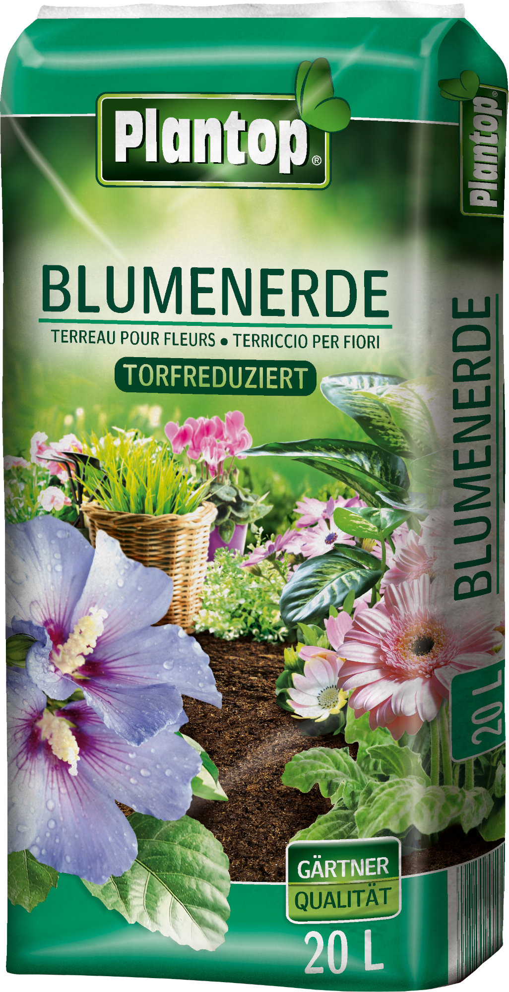 20L PLANTOP Blumenerde torfreduziert