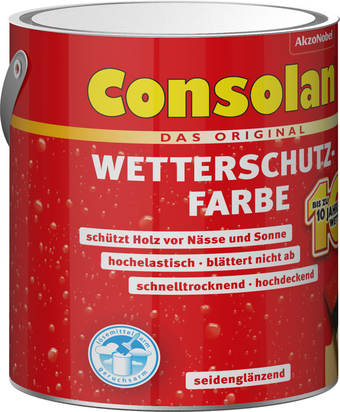 2,5 Liter Consolan Wetterschutzfarbe anthrazitgrau RAL 7016