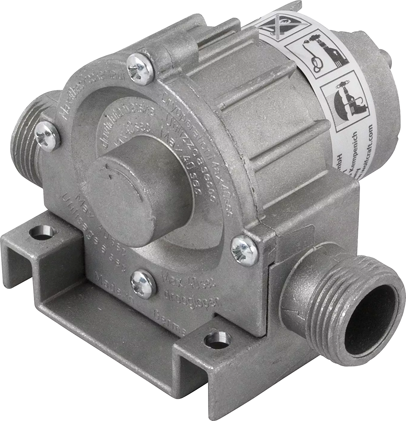 wolfcraft Bohrmaschinen Pumpe mit Metallgehäuse