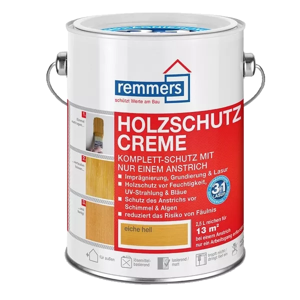 750ml Remmers Holzschutz Creme Eiche hell