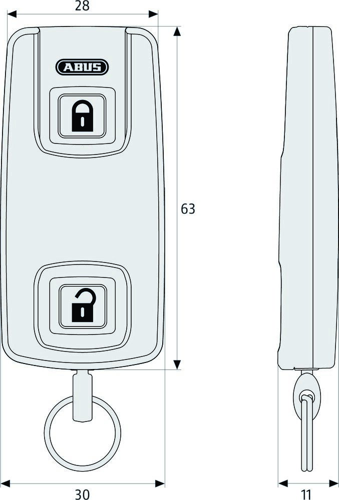 ABUS Funk-Fernbedienung HomeTec Pro CFF3000