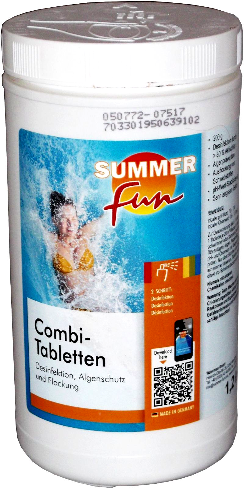1,2kg Combi-Tablette (Algen, Flock, Chlor)