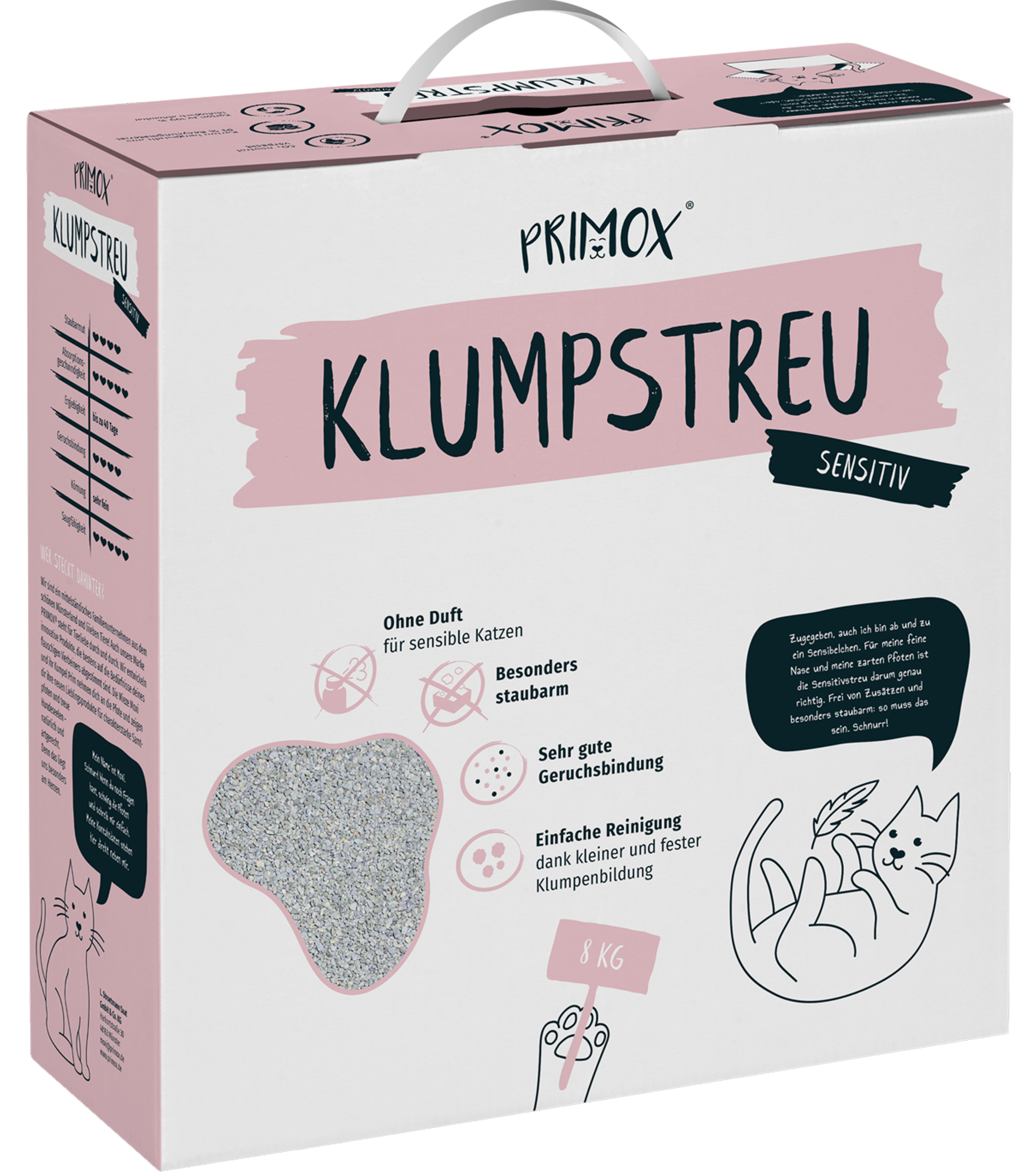 8kg Primox Katzenstreu Sensitiv