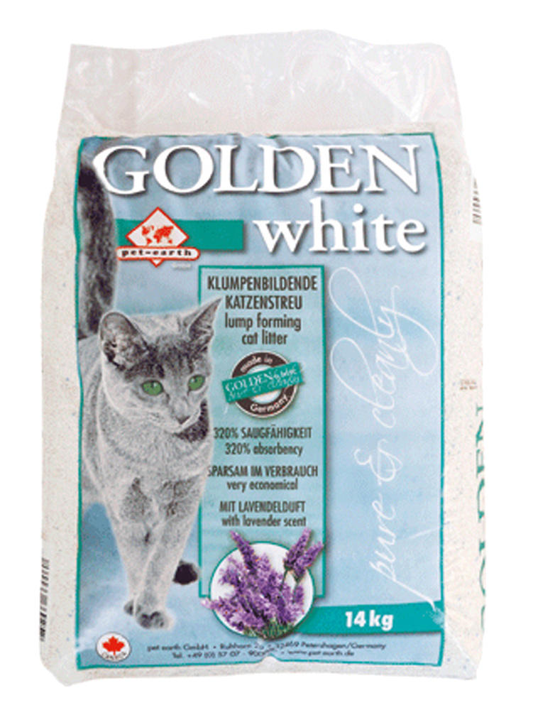 14 Kg Katzenstreu Golden White Lavendel