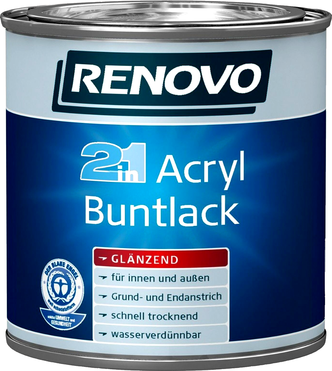 125ml Renovo Acryl 2in1 Buntlack glz. Nr.6005 moosgrün