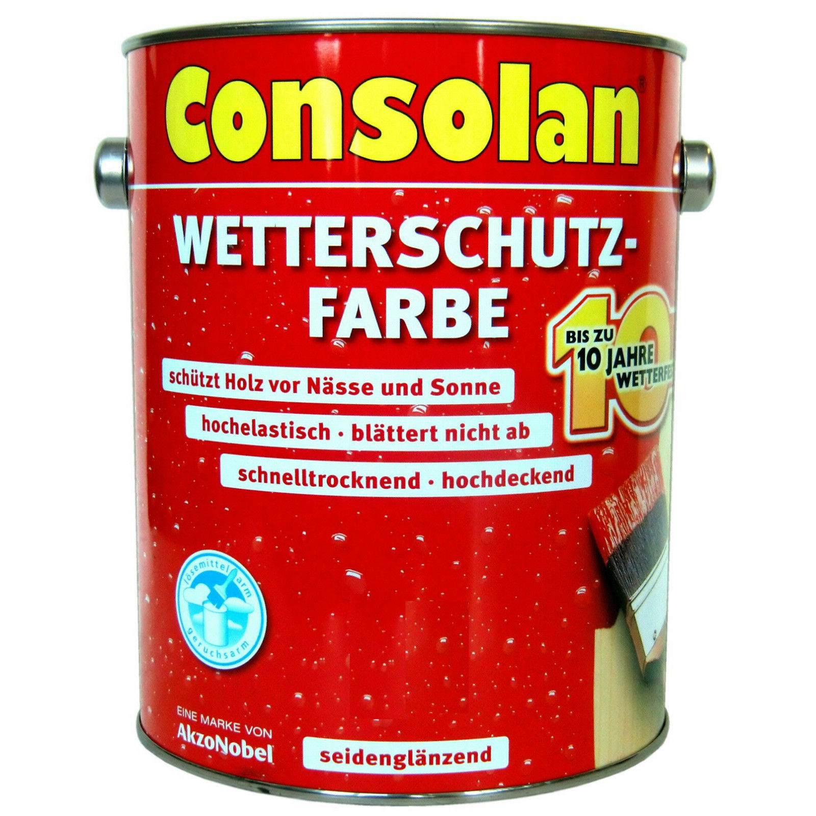 2,5 L Consolan Wetterschutzfarbe Weiß (201)